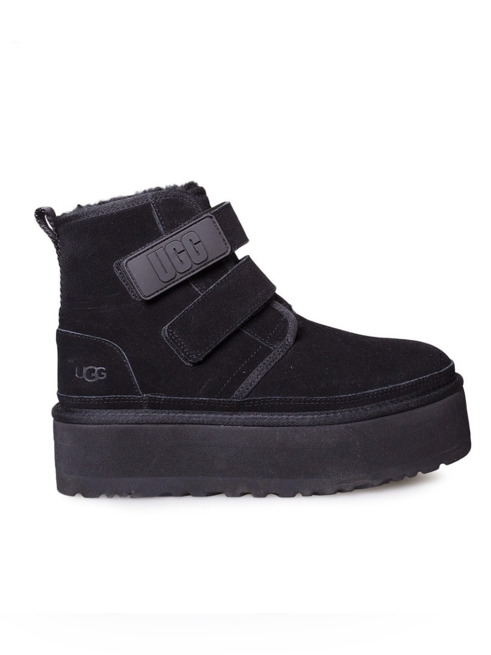 UGG Neumel Platform boots in Black Suede Ankle Boot with Dual Straps - Picture 16 of 16
